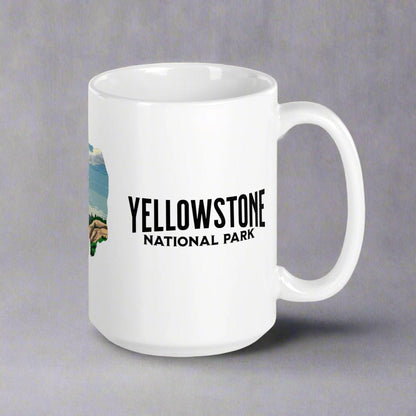Yellowstone National Park bison mug alternate product angle
