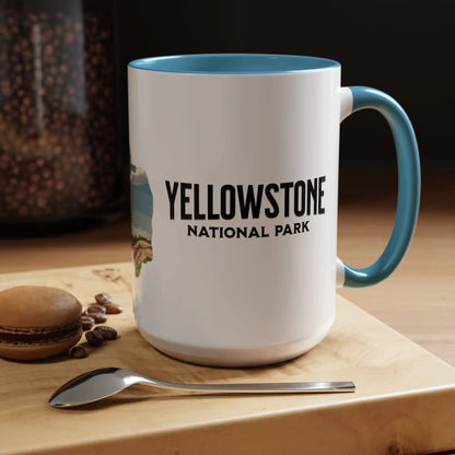 Yellowstone National Park Buffalo Old Faithful Bison Coffee Mug - Parks ApparelMug