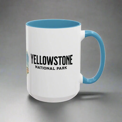 Yellowstone National Park Buffalo Old Faithful Bison Coffee Mug - Parks ApparelMug