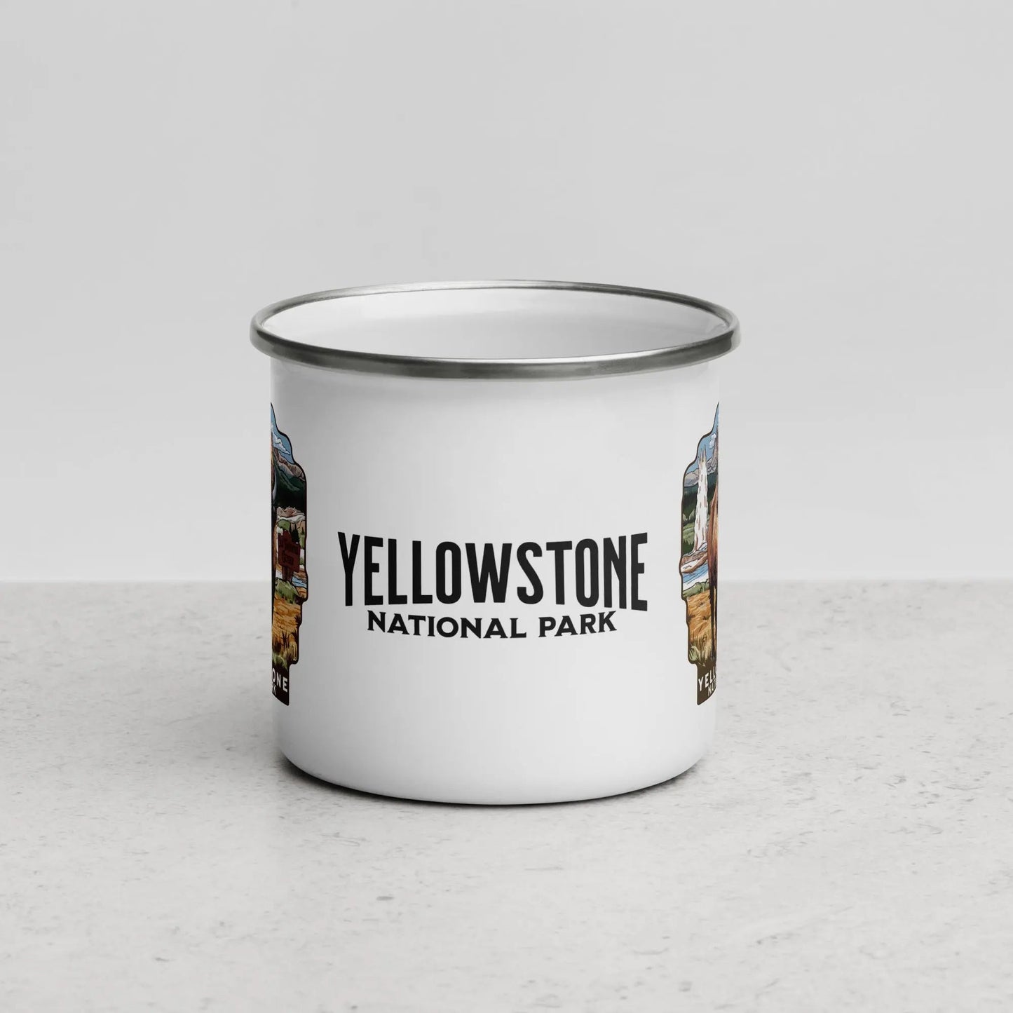 Yellowstone National Park Durable Enamel Camp Mug - Parks Apparel