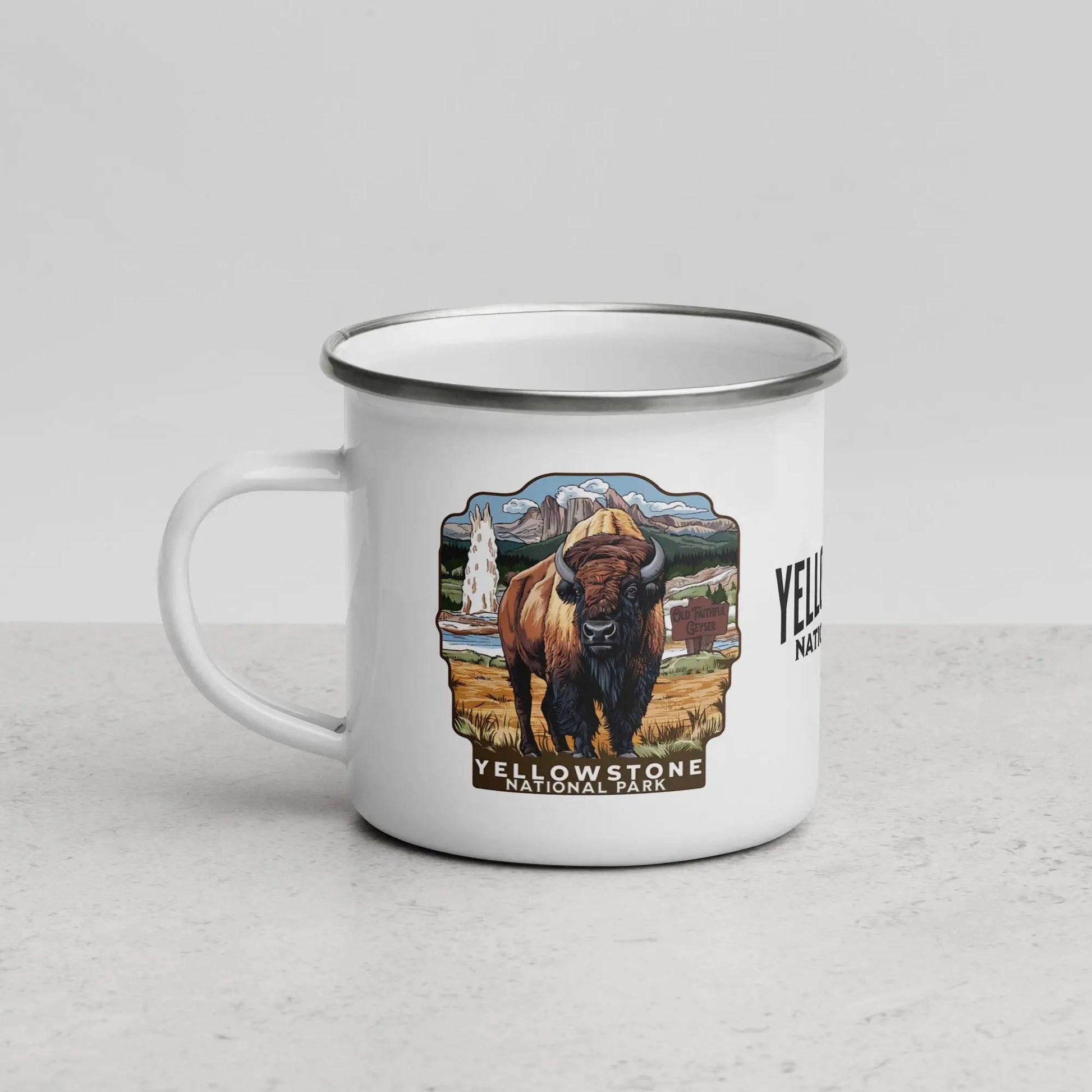 Yellowstone National Park Durable Enamel Camp Mug - Parks Apparel
