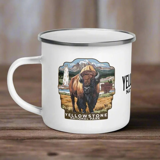 Yellowstone National Park Durable Enamel Camp Mug - Parks Apparel