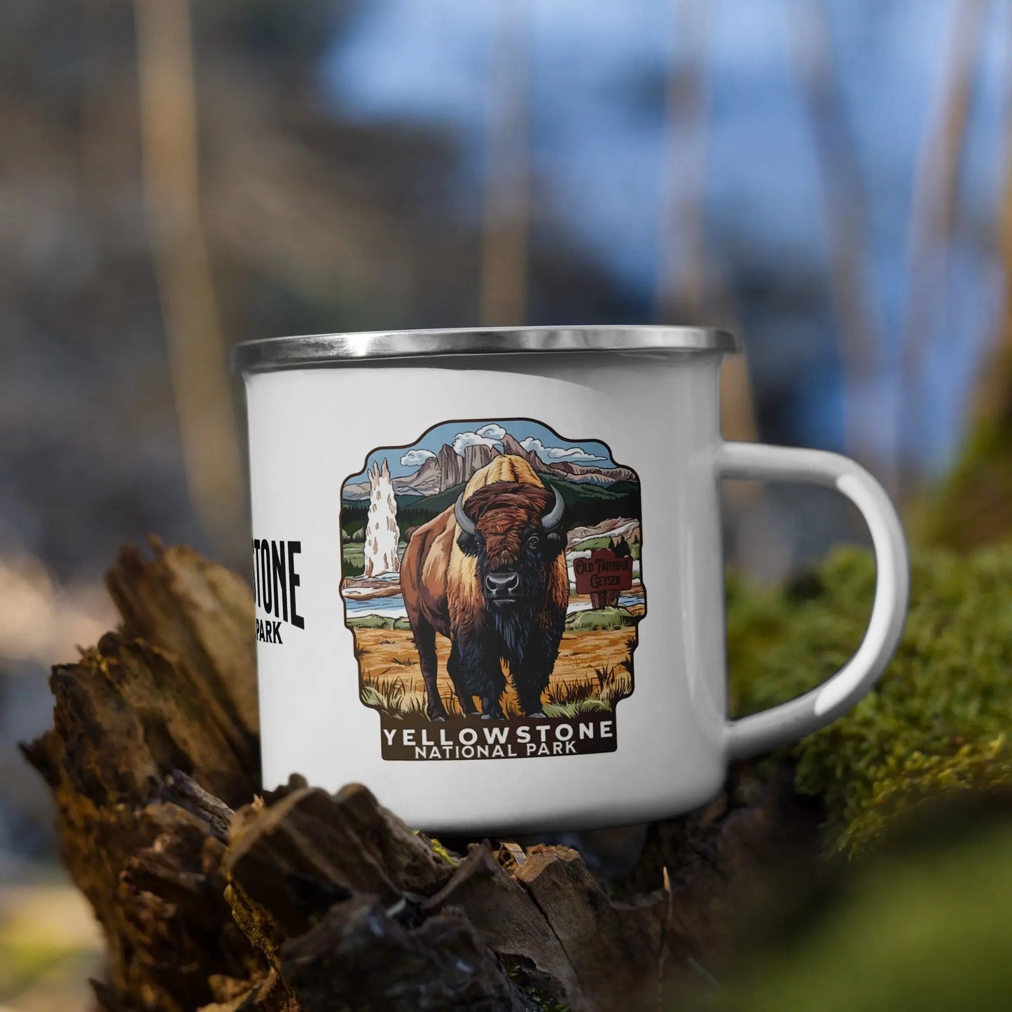 Yellowstone National Park Durable Enamel Camp Mug - Parks Apparel