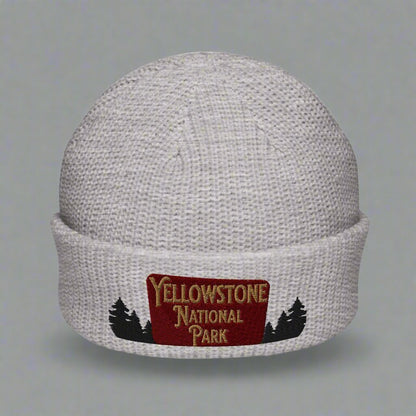 Yellowstone National Park Embroidered Beanie Wharf Style - Parks Apparel