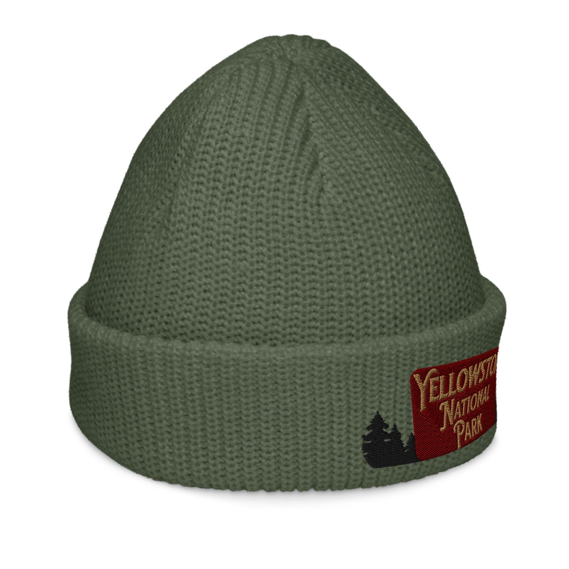 Yellowstone National Park Embroidered Beanie Wharf Style - Parks Apparel