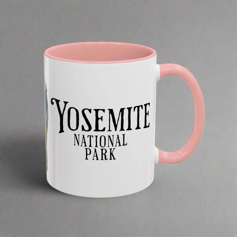 Yosemite National Park waterfall bear colored coffee mug alternate product view
