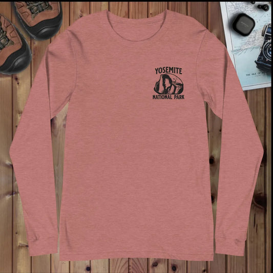 Yosemite Embroidered Unisex Long Sleeve Tee - Parks ApparelLong - sleeve