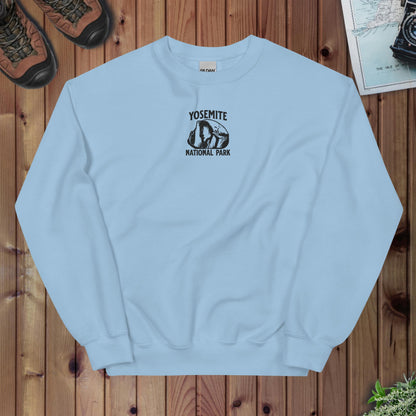 Yosemite Half Dome Embroidered Crewneck Sweatshirt - Parks Apparel