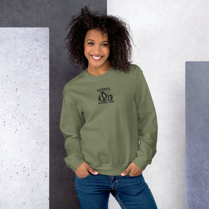 Yosemite Half Dome Embroidered Crewneck Sweatshirt - Parks Apparel