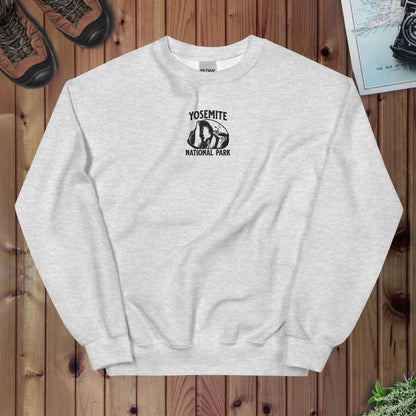 Yosemite Half Dome Embroidered Crewneck Sweatshirt - Parks Apparel