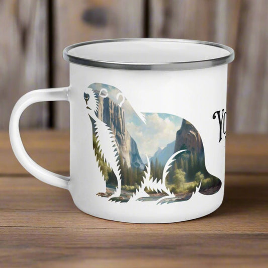 Yosemite Marmot National Park Camp Mug - Parks Apparelcamp mug