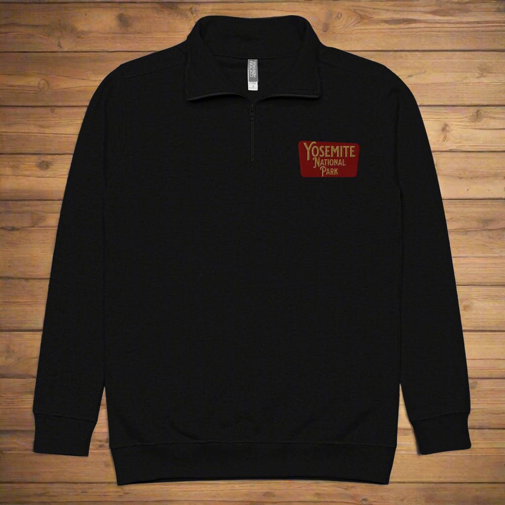Yosemite National Park Embroidered Unisex Fleece 1/4 Zip Pullover - Parks ApparelSweater
