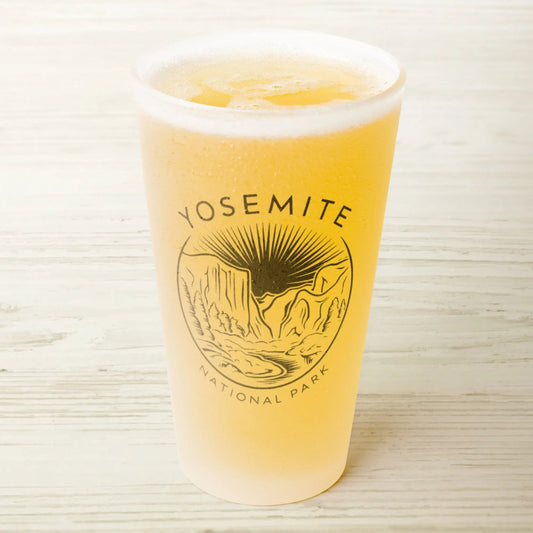 Yosemite National Park Frosted Pint Glass Valley Outling - Parks ApparelDrinkware