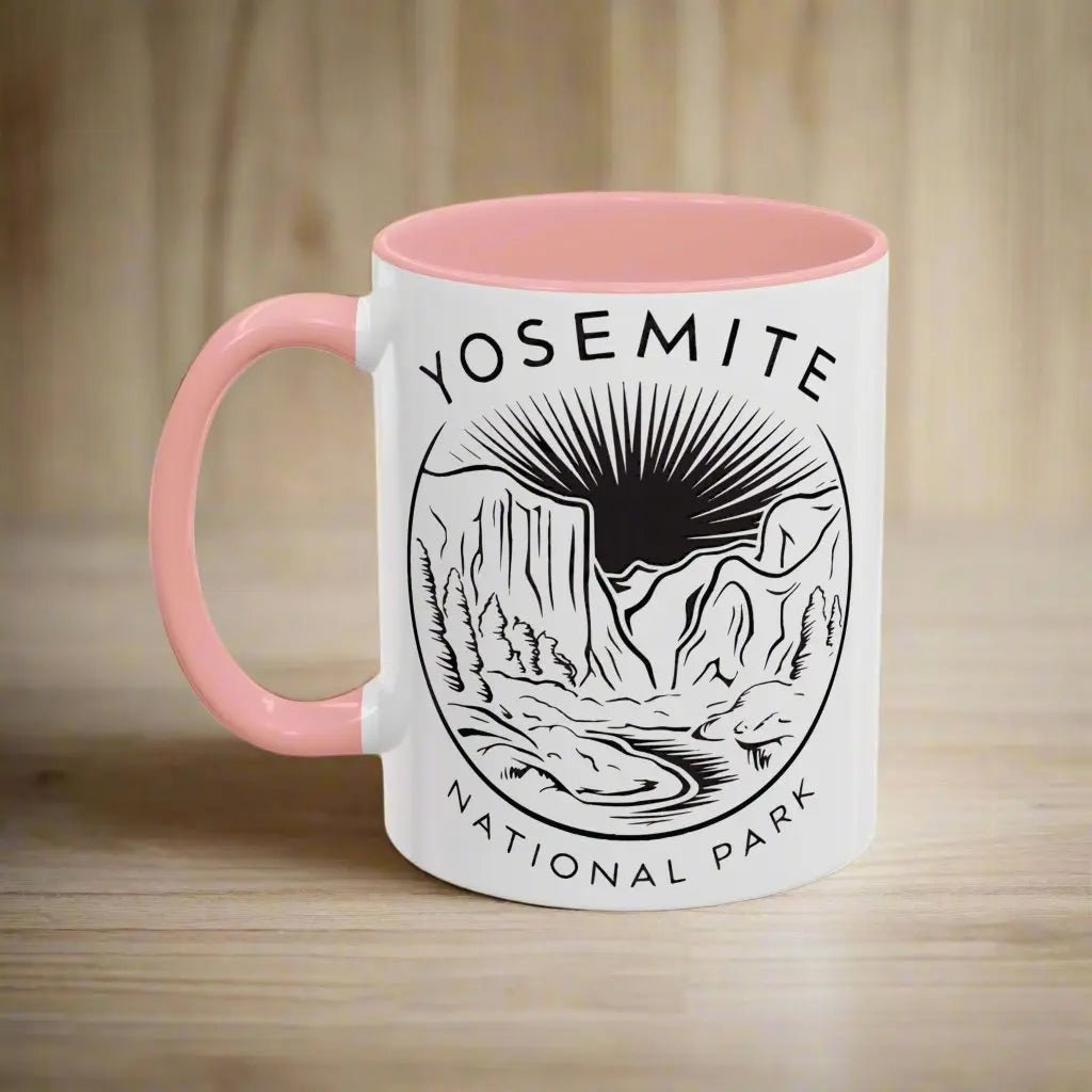 Yosemite National Park Line Art Coffee Mug - Parks ApparelMug
