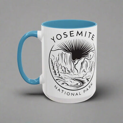 Yosemite National Park Line Art Coffee Mug - Parks ApparelMug