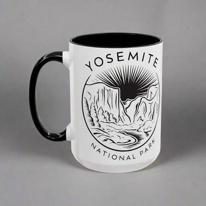 Yosemite National Park Line Art Coffee Mug - Parks ApparelMug