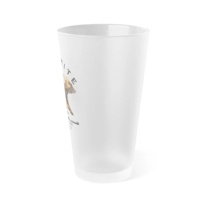 Yosemite National Park Valley Bear Frosted Pint Glass 16oz Sierra Nevada - Parks ApparelDrinkware