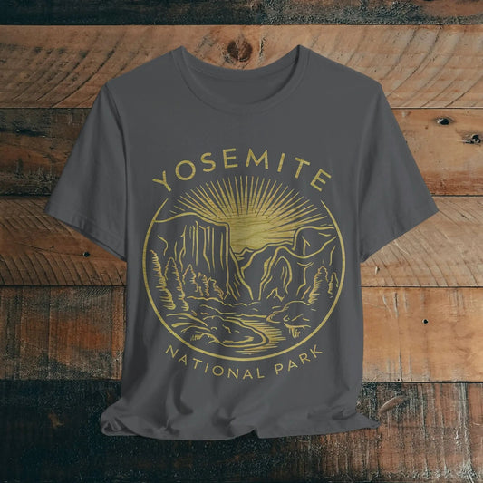 Yosemite National Park Valley Outline T-Shirt - Parks ApparelT-Shirt
