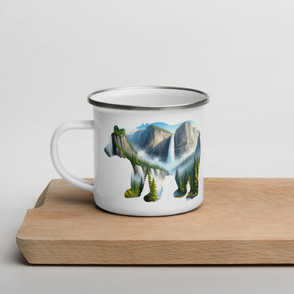 Yosemite Valley bear durable camp mug alternate product view