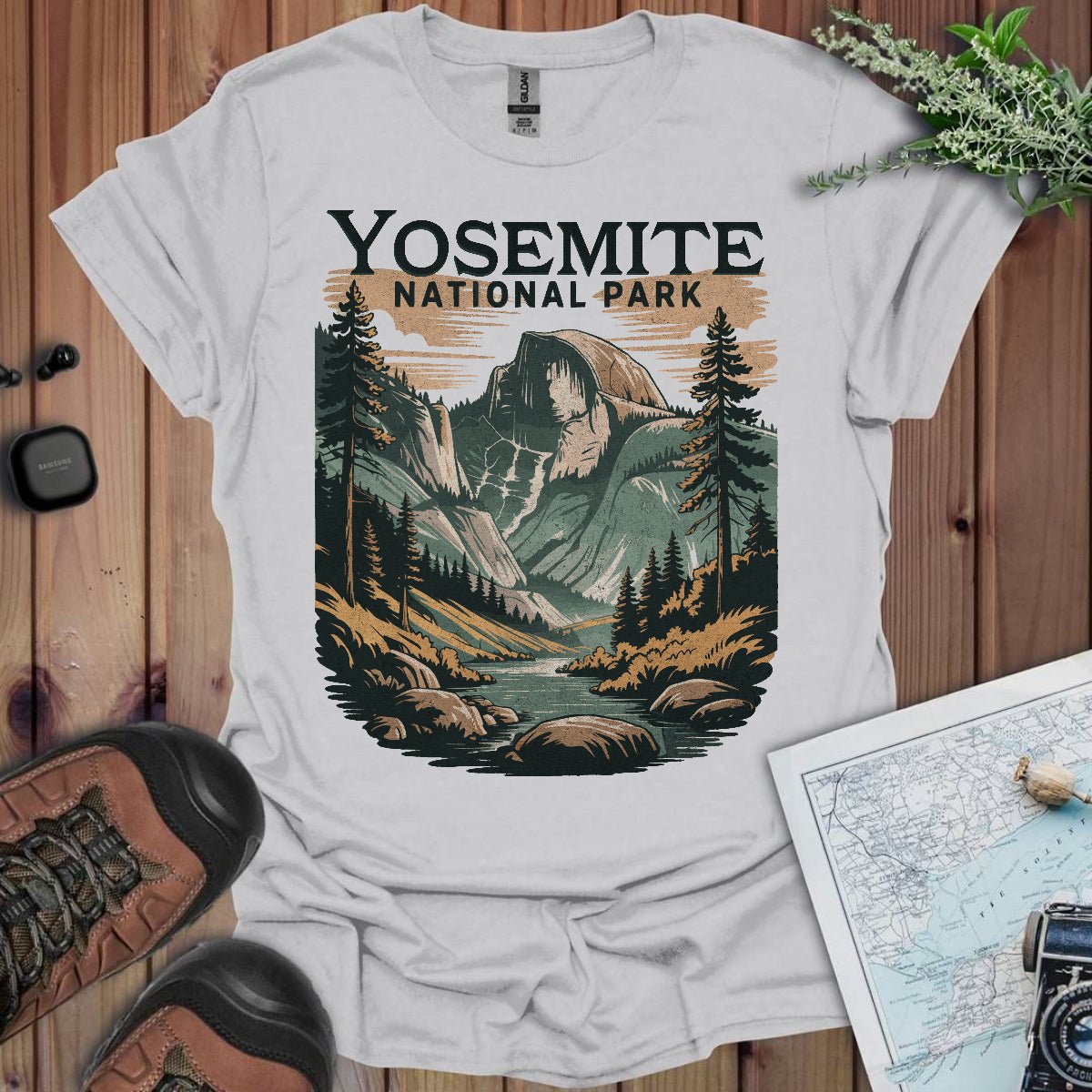 Yosemite Valley Half Dome graphic t-shirt primary product view