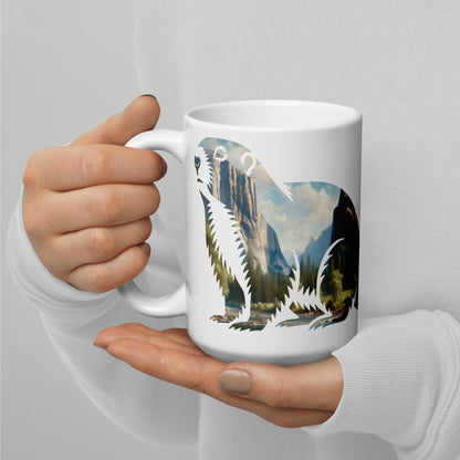 Yosemite Valley marmot park mug design detail or product variation