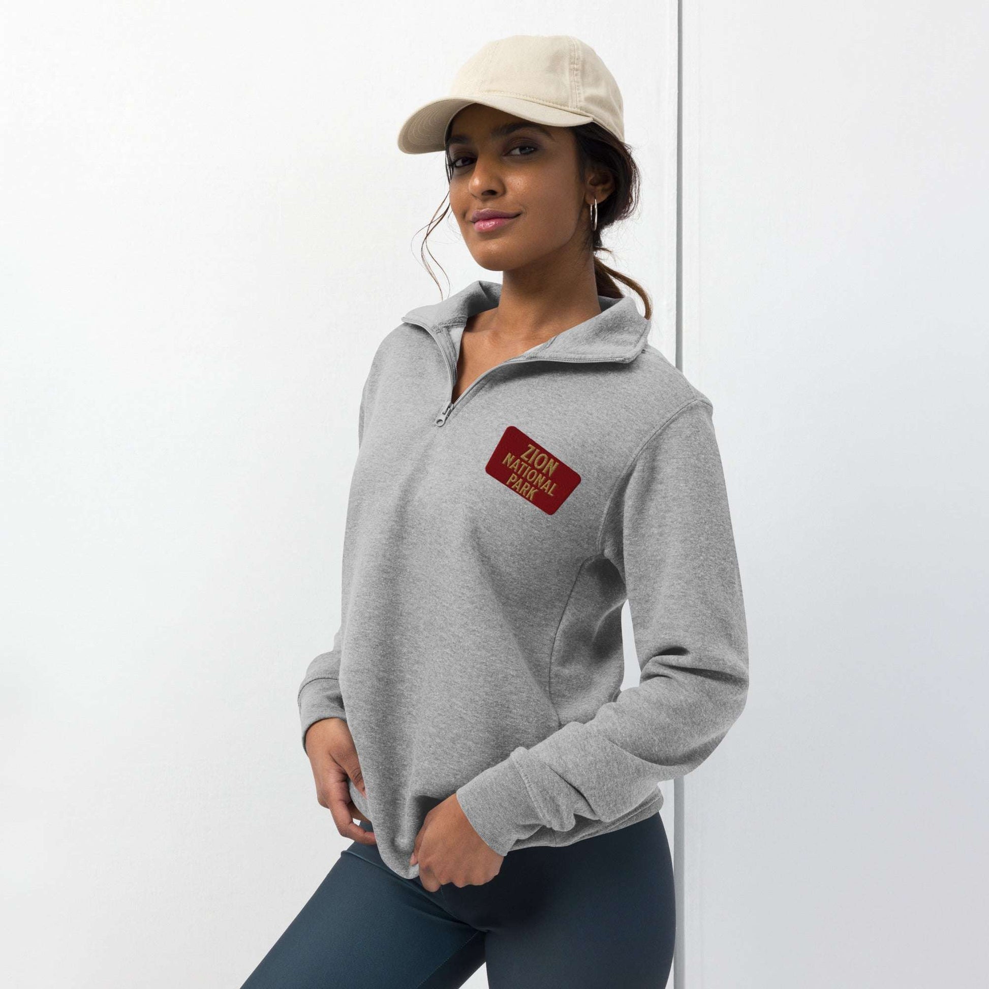 Zion National Park 1/4 Zip Fleece Pullover - Parks Apparel