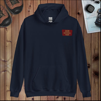 Zion National Park Angels Landing hoodie detail or alternate product view