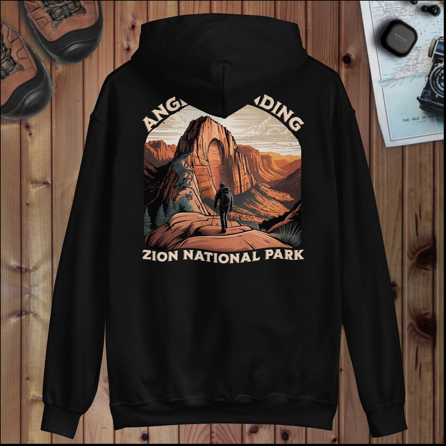 Zion National Park Angels Landing Hoodie - Parks ApparelHoodie