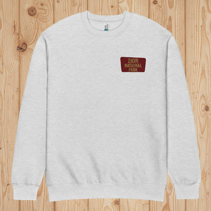 Zion National Park crewneck sweatshirt primary product view