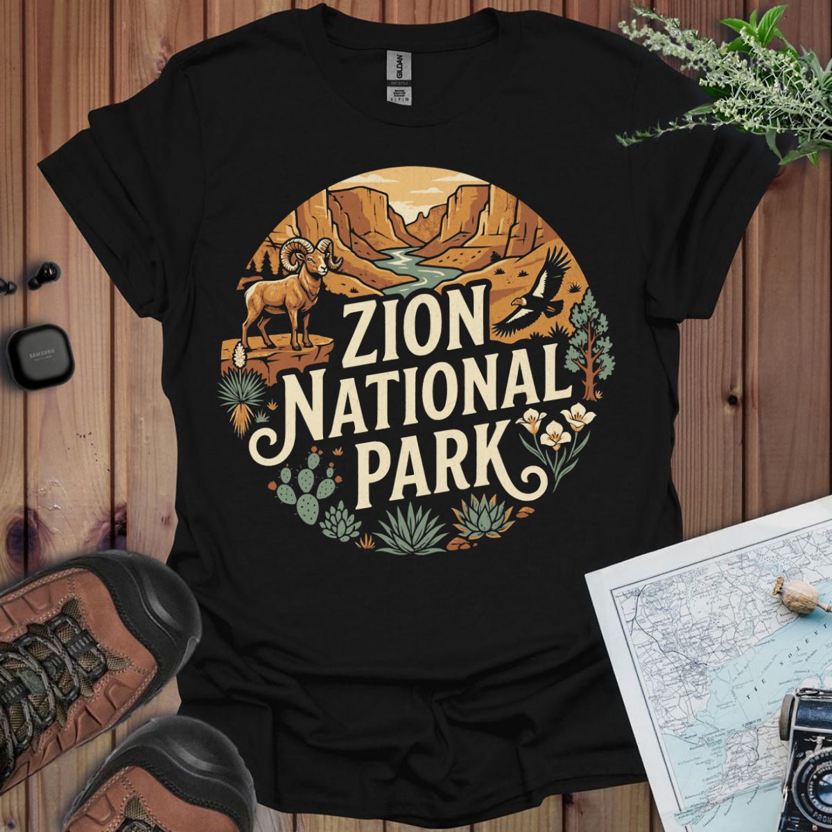 Zion National Park graphic t-shirt primary product view