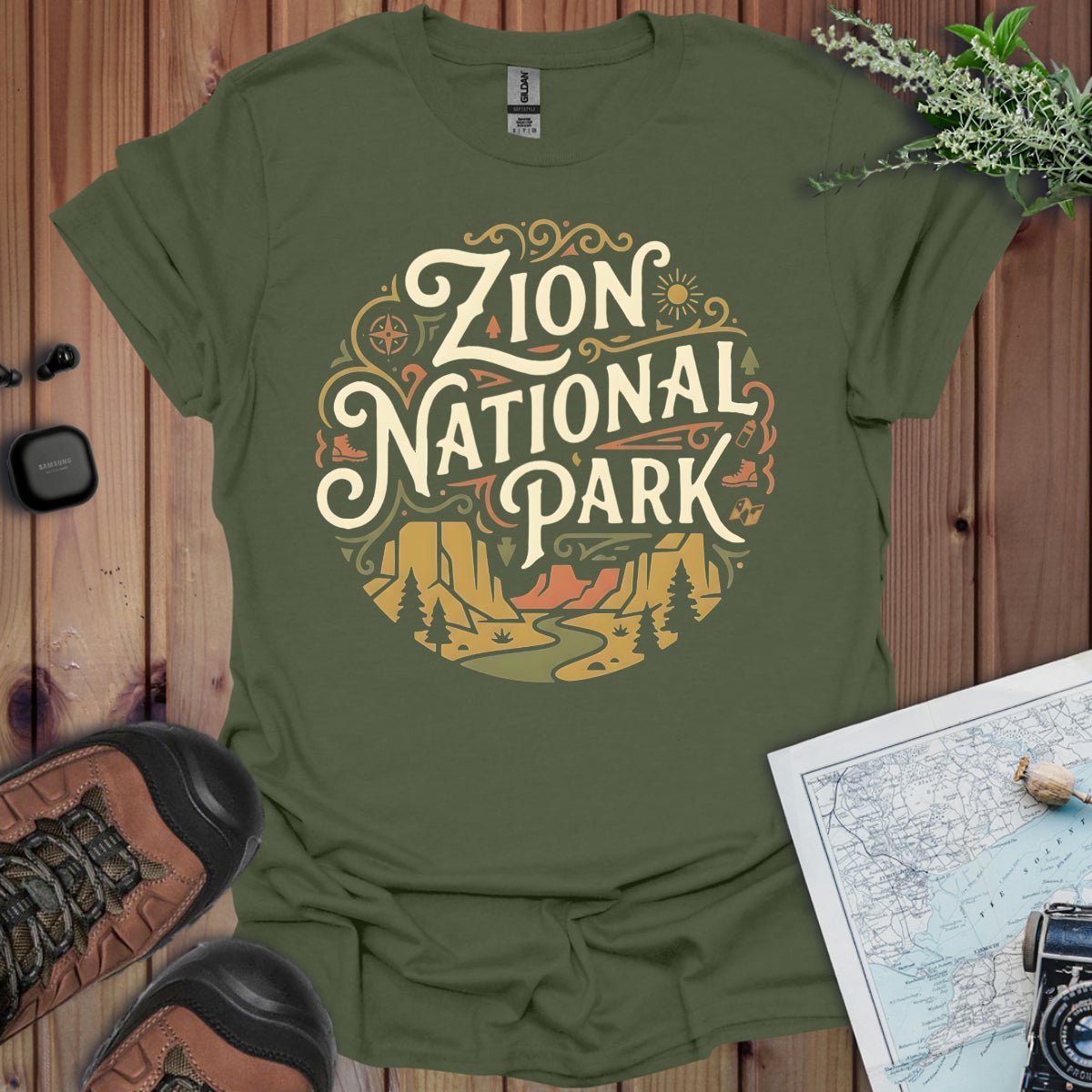 Zion National Park Graphic T-Shirt - Parks ApparelT-Shirt