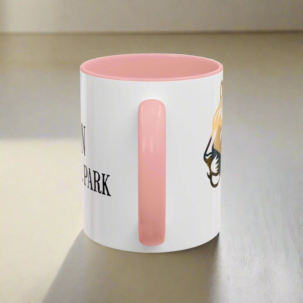 Zion National Park mountain lion colored coffee mug design detail or product variation