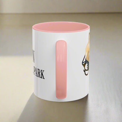 Zion National Park mountain lion colored coffee mug design detail or product variation