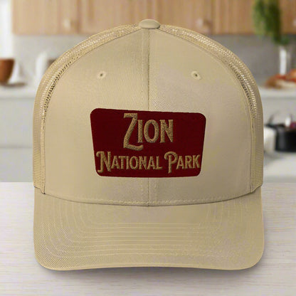 Zion National Park Sign Trucker Cap - Parks Apparelhat