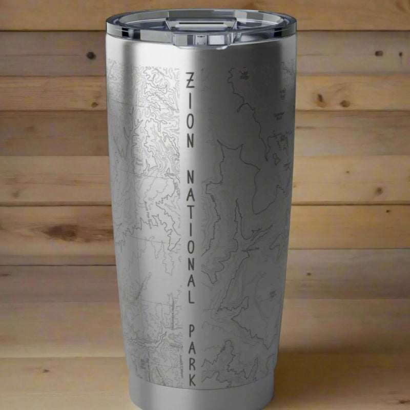 Zion National Park Topographic Tumbler 20oz – Parks Apparel