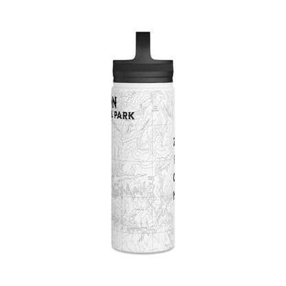 Zion National Park Topographic Water Bottle (12oz, 18oz, 32oz) - Parks Apparelwater bottle